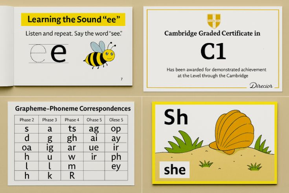 Alumnado trabajando Jolly Phonics en Infantil